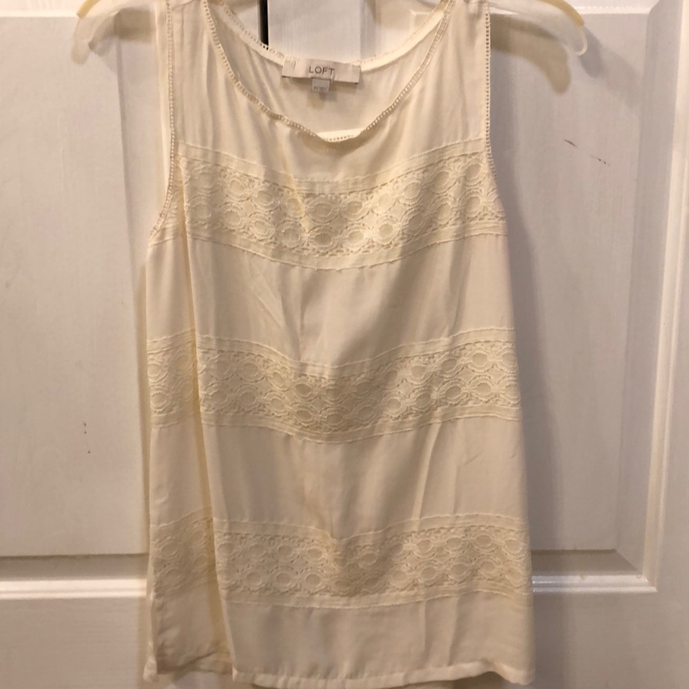 Off white lace top